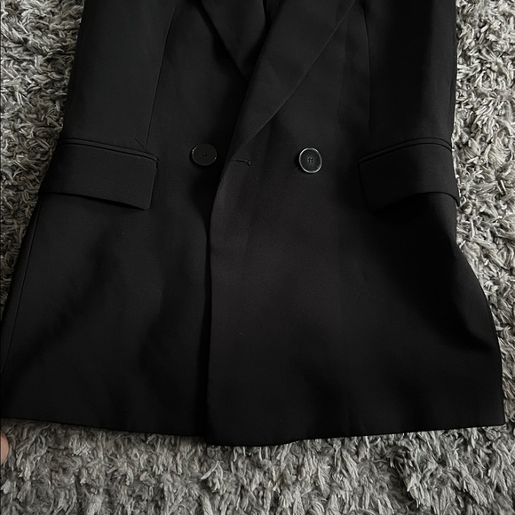 Zara Black Sleeveless Blazer Vest - Picture 4 of 8